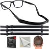 Glasses Strap Holder M Size 13.5 inch 3 Adjustable Eyeglasses Strap Lanyards No Tail Sunglasses Strap for Men Women Anti Slip Eye Glasses Holders Arou