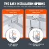 VEVOR Marine Trailer Guide Set, 62'' with LED Illumination, Pair of Steel Anti-Rust Guide Poles, Equipped with PVC Sleeves, Ideal for Ski, Fishing