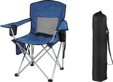 Camping Chair, Portable Folding Outdoor Chair With Armrests, Cup Holder And Carrying Bag, Foldable Chair For Camping, Beach And More. Multiple Colours (Option: NY)